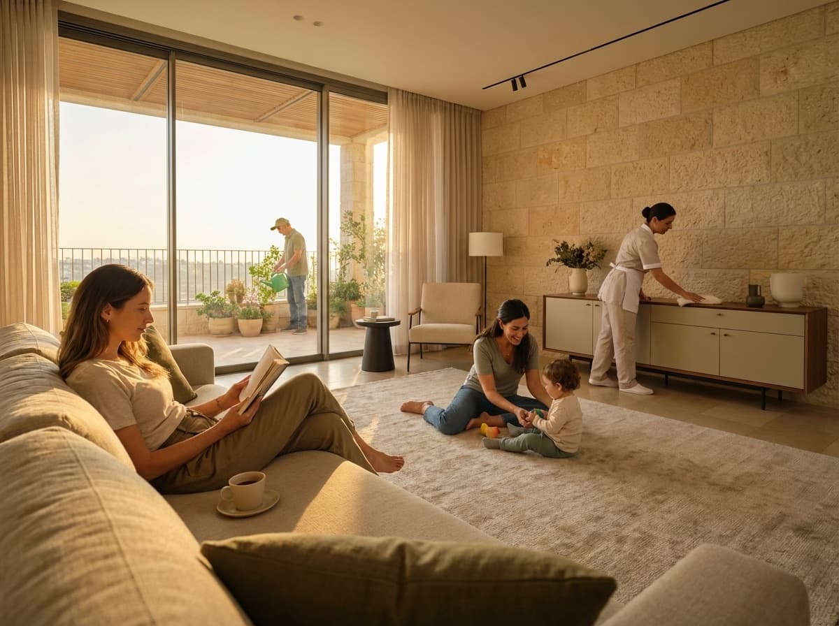 מטפלת קוראת לילד